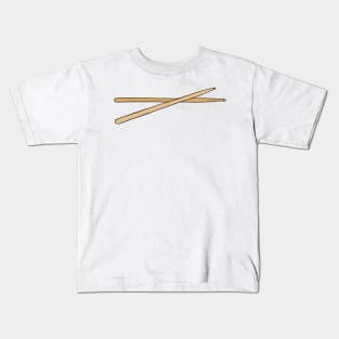 Drum Sticks Concert Illustration Kids T-Shirt